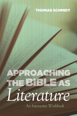Thomas Schmidt - Approaching the Bible as Literature, Häftad