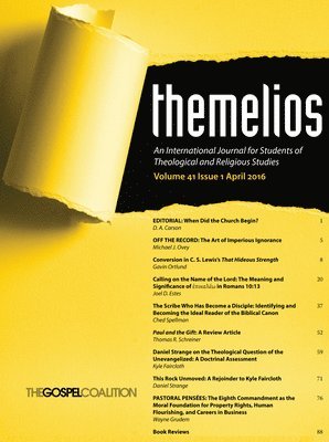 Themelios, Volume 41, Issue 1 1