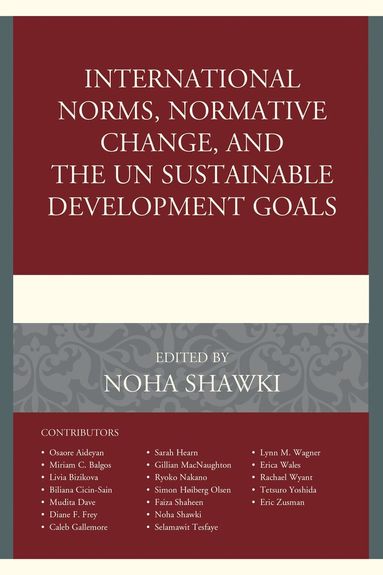 Noha Shawki - International Norms, Normative Change, and the UN Sustainable Development Goals, Häftad