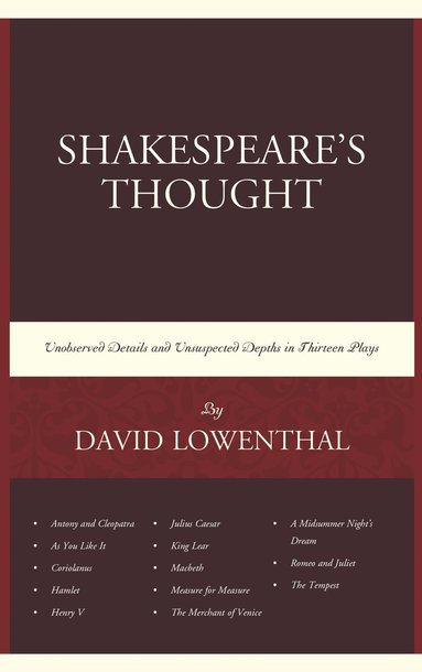 bokomslag Shakespeare's Thought