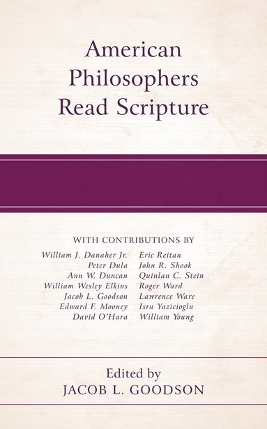 bokomslag American Philosophers Read Scripture