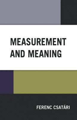 bokomslag Measurement and Meaning