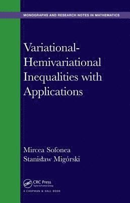 bokomslag Variational-Hemivariational Inequalities with Applications