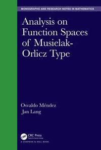 bokomslag Analysis on Function Spaces of Musielak-Orlicz Type