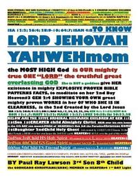 bokomslag To Know Lord Jehovah Yahwehmom