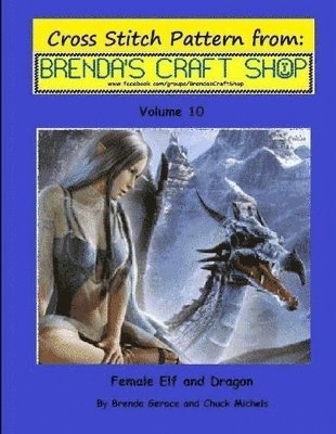 Female Elf and Dragon Cross Stitch Pattern 1