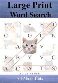 bokomslag Large Print Word Search: All About Cats