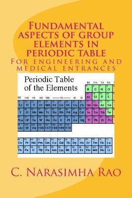 Fundamental aspects of group elements in periodic table: For engineering and medical entrances 1