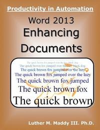 bokomslag Word 2013: Enhancing Documents
