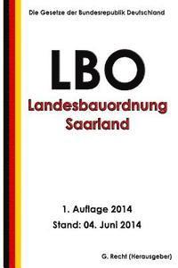 bokomslag Landesbauordnung Saarland (LBO)