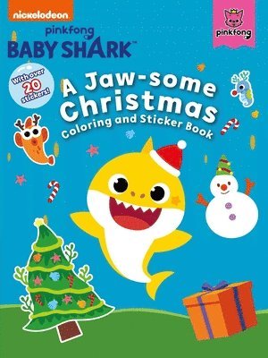 Baby Shark: A Jaw-Some Christmas Coloring and Sticker Book 1