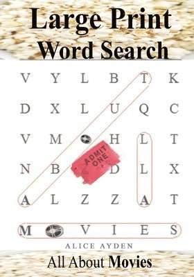 bokomslag Large Print Word Search: All About Movies