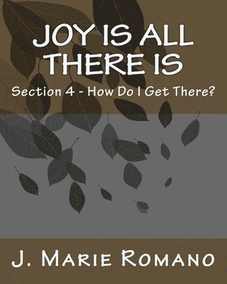 Joy is All There is: Section 4 - How Do I Get There? 1