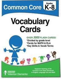 Common Core Vocabulary Cards: Black & White Version 1