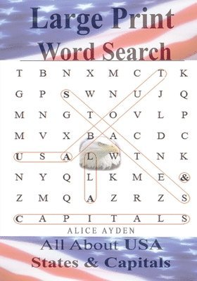 Large Print Word Search: All About U.S.A - States & Capitals 1