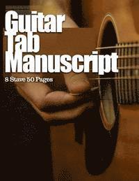 bokomslag Guitar Tab Manuscript: 8 Stave 50 Pages