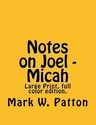 Notes on Joel - Micah 1