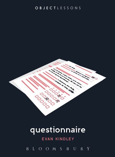Evan Kindley, Christopher Schaberg - Questionnaire, Häftad