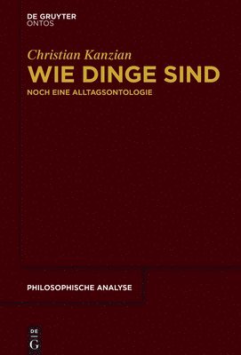 bokomslag Wie Dinge sind
