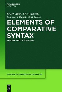 bokomslag Elements of Comparative Syntax