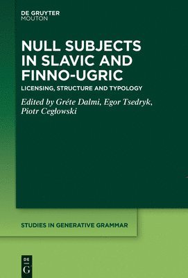 Gréte Dalmi, Egor Tsedryk, Piotr Cegłowski, Piotr Ceglowski - Null Subjects in Slavic and Finno-Ugric, Inbunden