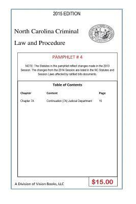 bokomslag North Carolina Criminal Law And Procedure-Pamphlet # 4