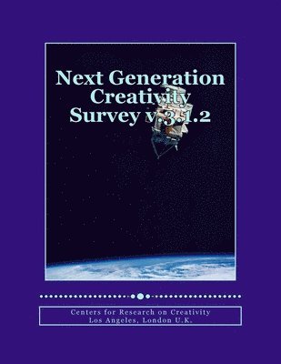 bokomslag Next Generation Creativity Survey v.3.1.2: Measuring Creative Behavior and Motivation in the Arts and Sciences