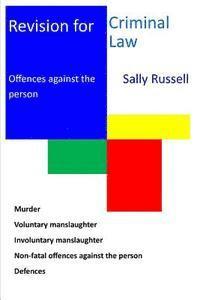 Sally Russell - Revision for Criminal Law Offences against the Person, Häftad