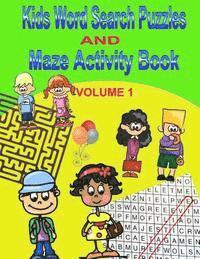 bokomslag Kids Word Search Puzzles and Maze Activity Book