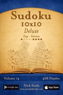 bokomslag Sudoku 10x10 Deluxe - Easy to Extreme - Volume 14 - 468 Puzzles