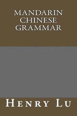 Mandarin Chinese grammar