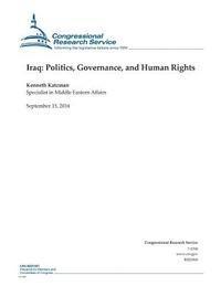 Iraq: Politics, Governance, and Human Rights 1