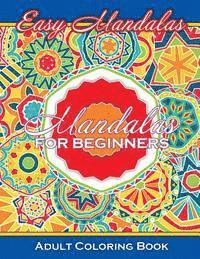 bokomslag Easy Mandalas Mandalas For Beginners Adult Coloring Book