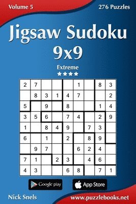 bokomslag Jigsaw Sudoku 9x9 - Extreme - Volume 5 - 276 Puzzles