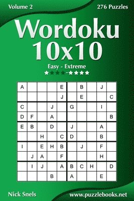 Wordoku 10x10 - Easy to Extreme - Volume 2 - 276 Puzzles 1