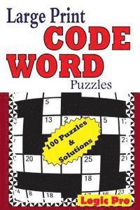 bokomslag Large Print Code Word Puzzles