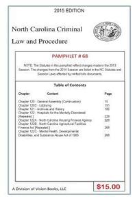 bokomslag North Carolina Criminal Law and Procedure-Pamphlet 67