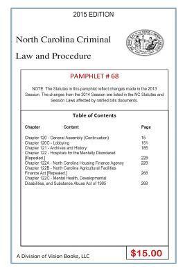 North Carolina Criminal Law and Procedure-Pamphlet 67 1