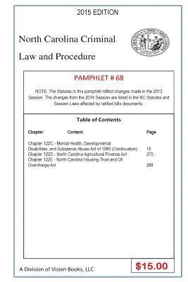 bokomslag North Carolina Criminal Law and Procedure-Pamphlet 68