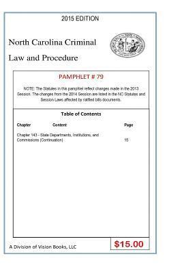 bokomslag North Carolina Criminal Law and Procedure-Pamphlet 79