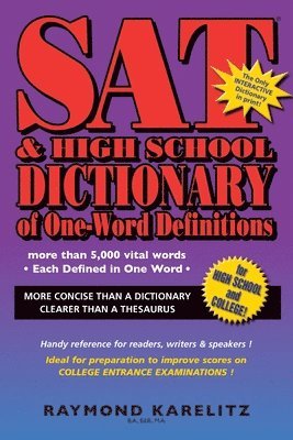 SAT & High School Dictionary of One-Word Definitions 1