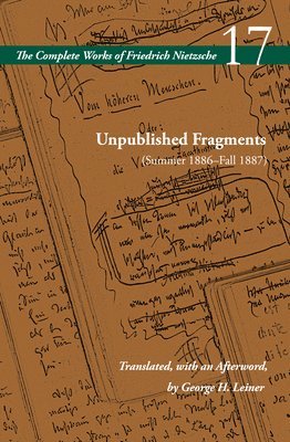 Unpublished Fragments (Summer 1886Fall 1887) 1