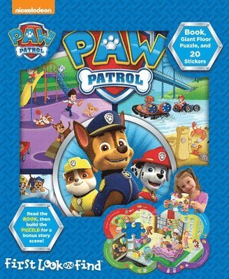 Nickelodeon PAW Patrol: First Look and Find Book, Giant Floor Puzzle and 20 Stickers 1
