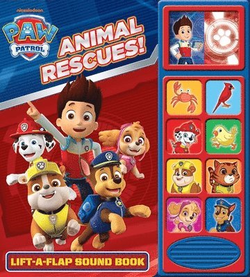 PI Kids - Nickelodeon PAW Patrol: Animal Rescues! Lift-a-Flap Sound Book, Kartonnage