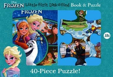 P I Kids - Frozen Little My First Look & Find Shaped Puzzle, Inbunden