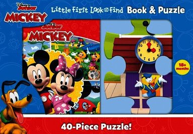 Pi Kids - Disney Junior Mickey Mouse Clubhouse: Little First Look and Find Book & Puzzle, Inbunden