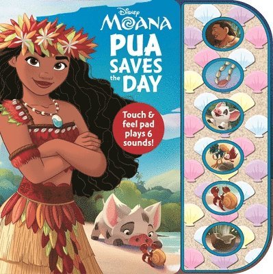 P I Kids - Moana Textured Sound  Pua Saves The Day, Inbunden