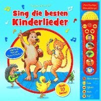 bokomslag Sing die besten Kinderlieder - Mikrofonbuch - Pappbilderbuch mit abnehmbarem Mikrofon mit 5 lustigen Stimmklängen und 10 Melodien