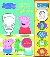 bokomslag Peppa Pig - Schorsch geht aufs Töpfchen - Mein Klo-Soundbuch - Pappbilderbuch mit Klospülung und 8 Geräuschen - Peppa Wutz