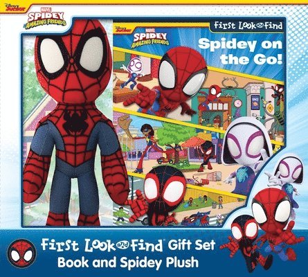 Disney Junior Marvel Spidey & His Amazing Friends First LF Book Box Plush Gift Set OP 1